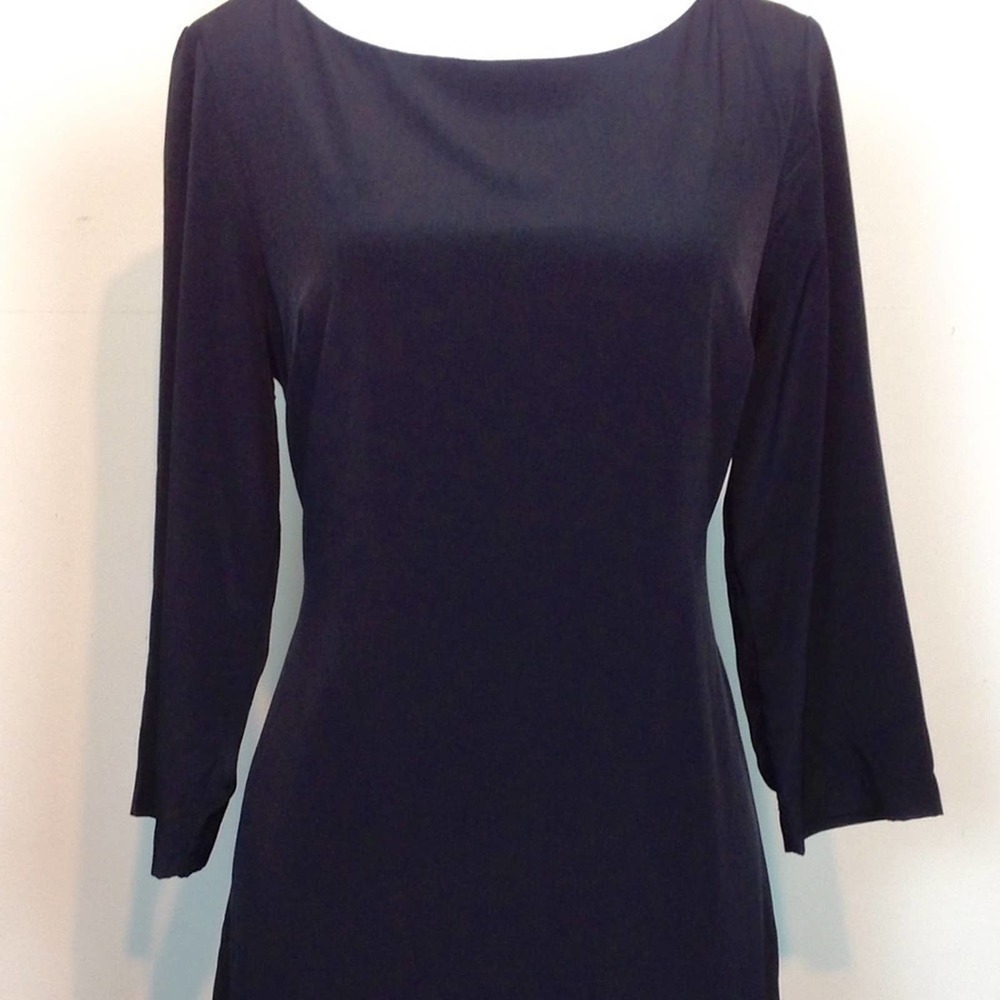 𝅺old Navy  Black Jack Classic Long Sleeve LBD‎ Black Travel dress Size SP